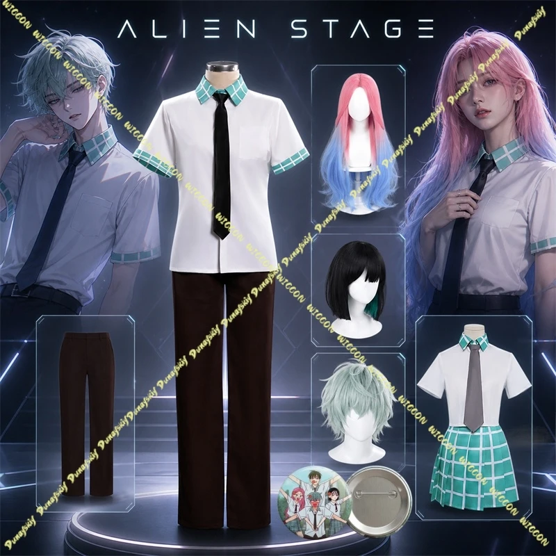 Фото Костюм для косплея по игре Alien Stage Anakt Arts: школьная форма Ивана, Луки, Мизи, Суа для Комик-Кона, Хэллоуина и ролевых игр. №1