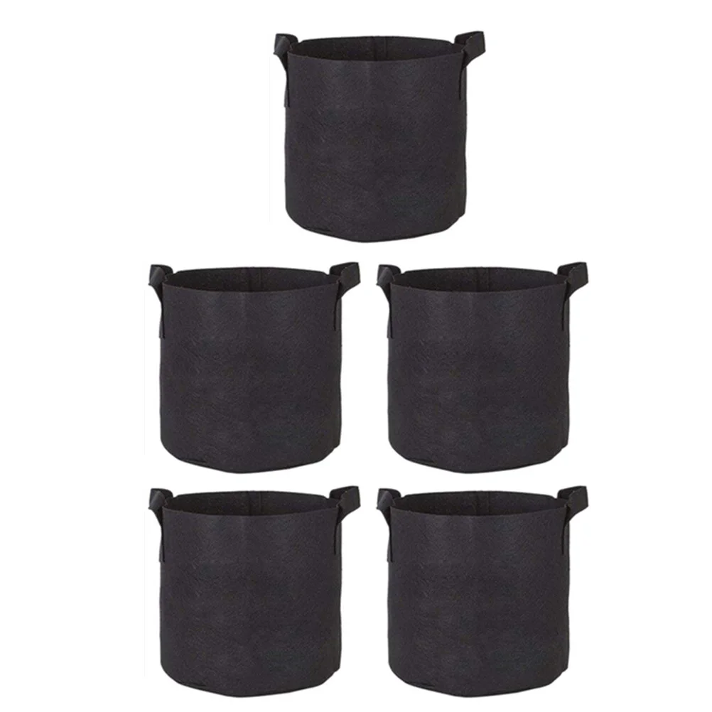 

5 Pcs Fruit Plantsss Growing Bags Garden Container Vegetable Planting Fruit Non-woven Pots Flower Nursery Tree