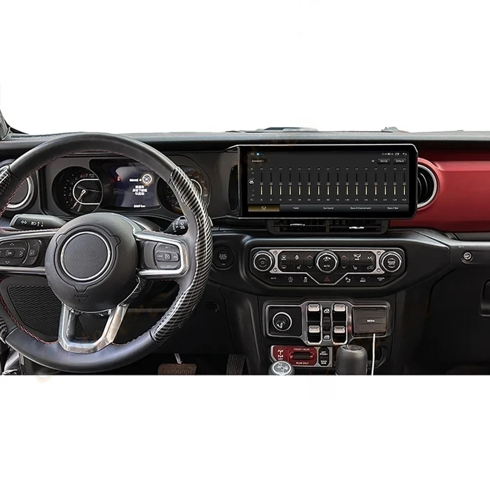 Автомобильный радиоприемник Android 14 для Jeep Wrangler JL Gladiator 2018-2021 GPS-навигатор