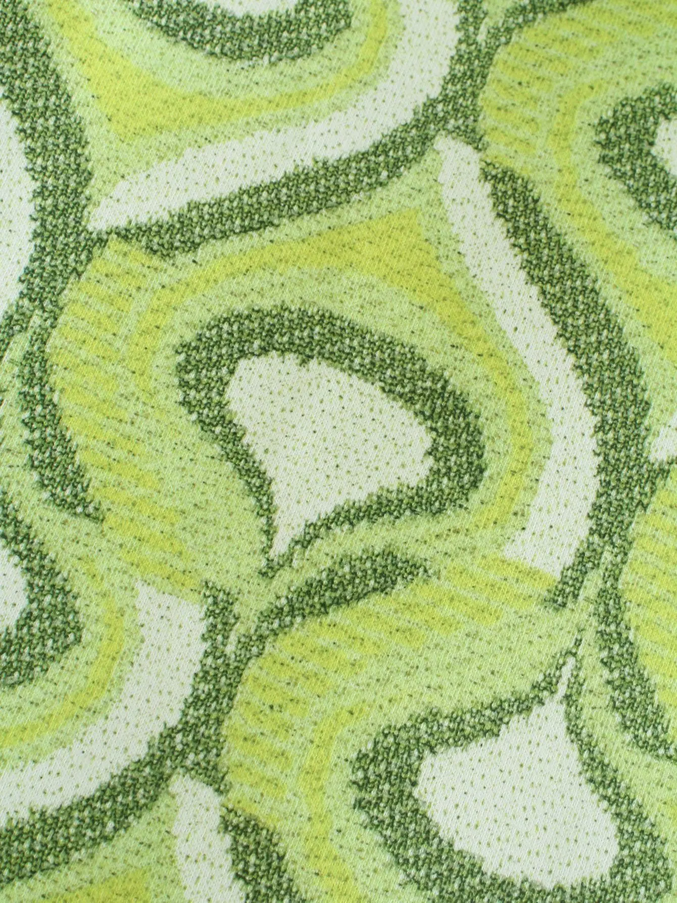 Women Pajamas Set Chic Green Geometric Print Vintage Sleepwear Long Sleeve High Waist Wide Leg Trousers 2pcs Elegant Women Sets