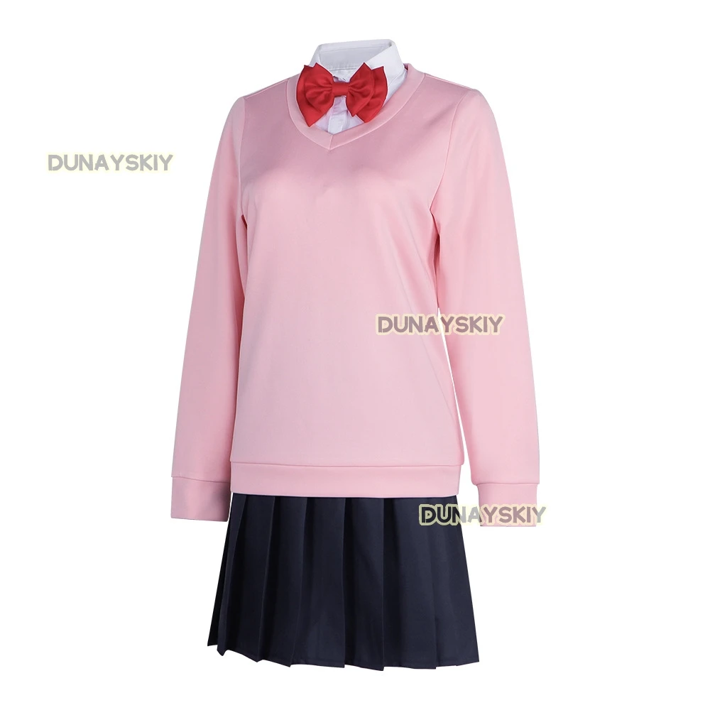 Momo Ayase Косплей Костюм Аниме Dandadan Одежда для ролевых игр Школьная форма JK Серьги