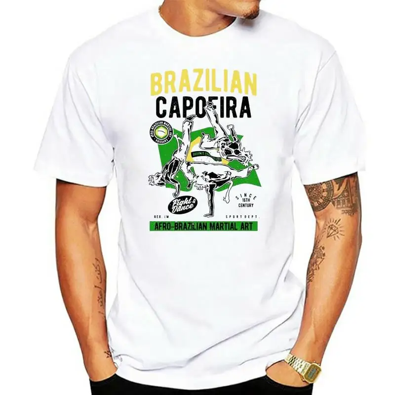 

Brazilian Capoeira Afro Brazilian Martial Arts Tee Shirt Black Or White Summer Style Tee Shirt
