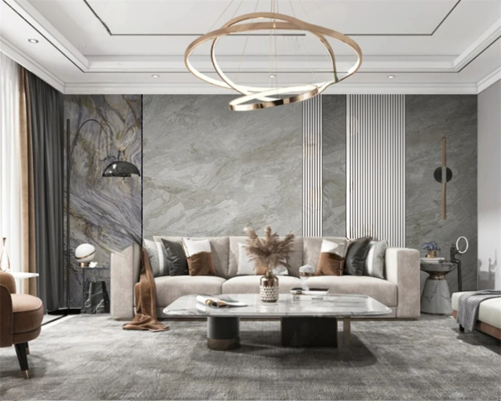 

beibehang papier peint Custom modern new bedroom living room decorative painting marble light luxury background wallpaper
