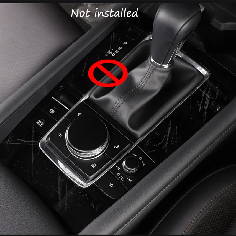 For Mazda 3 Axela 2017 2018 2020 2021 Car Door Center Console Gear Navigation Full Set Interior Mouldings TPU HD Protector Film images - 6