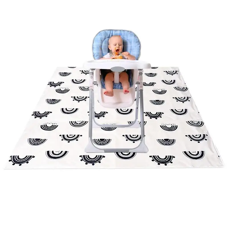 

Waterproof Play Mat Toddler High Chair Mat For Dining Table Anti-Slip Foldable Pet Rest Mat Portable Children Crawling Exercise