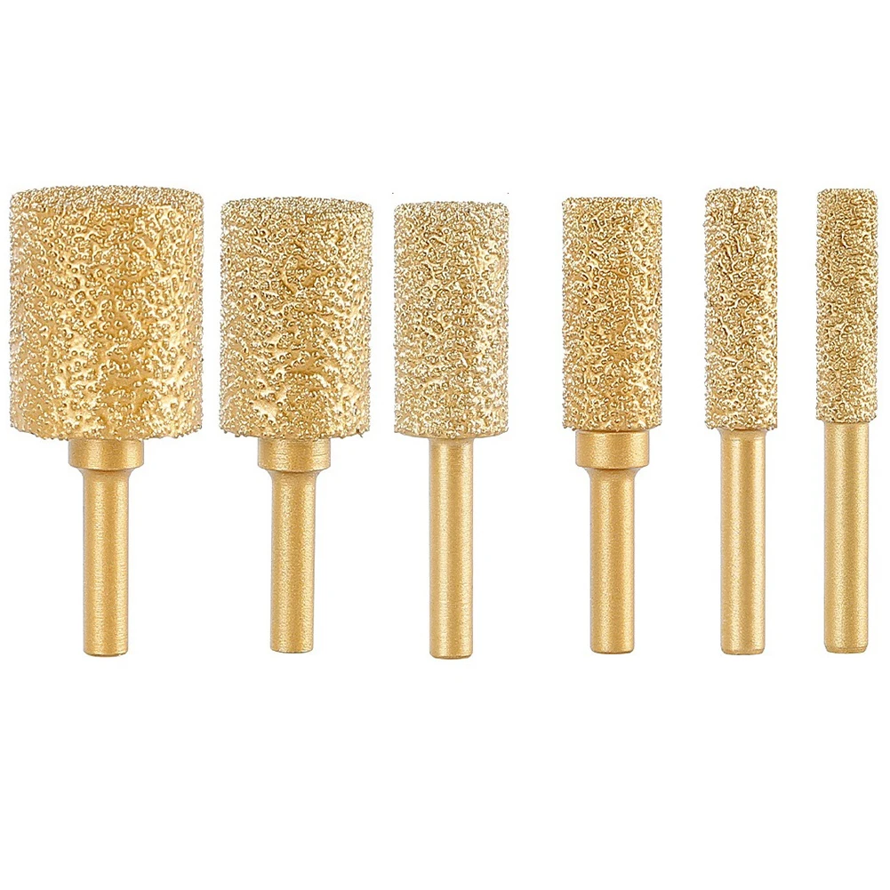 

Brazed Rotary Cast Head For Grey File Ductile 6mm Vacuum 1pc Stone Engraving Steel Diamond Round Iron Shank Grinding Burr Iron