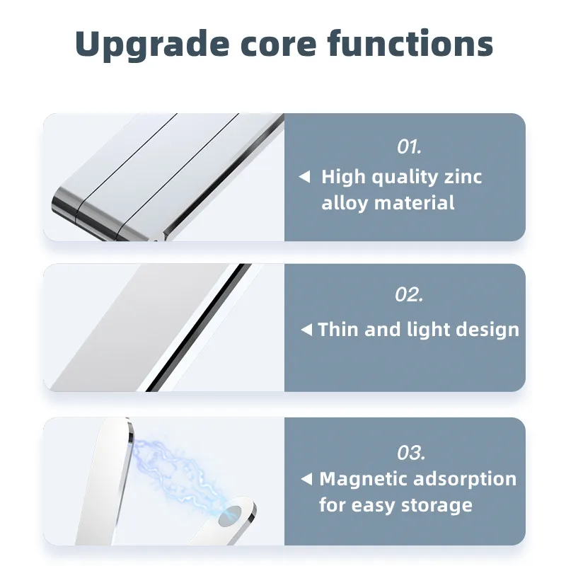 Portable mobile phone holder has unique positioning, fashionable mobile phone holder, lightweight mobile invisible phone holder