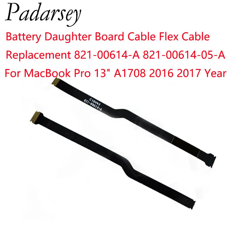 Padarsey New Battery Daughter Board Flex Cable Replacement 821-00614-A 821-00614-05-A for MacBook Pro 13