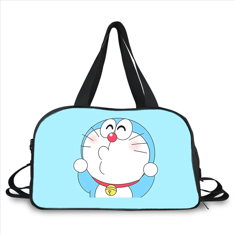Doraemon Manga Anime 3D printing fashion trend portable large capacity multi-function messenger bag travel bag