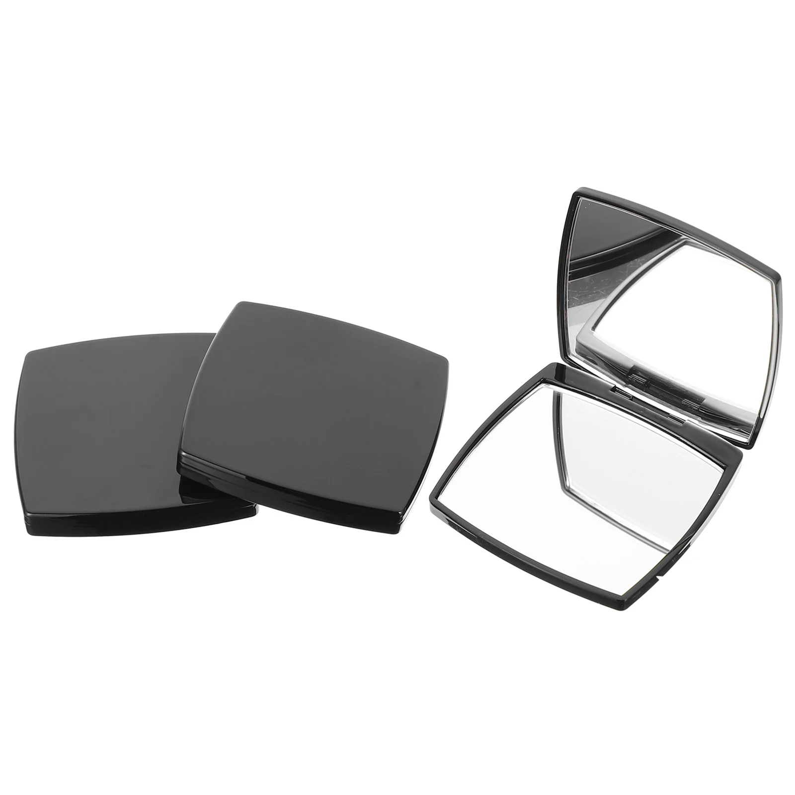 

3PCS Carry Small Mirror Simple Double-sided Makeup Mirror for Travel Girl Madam Lady