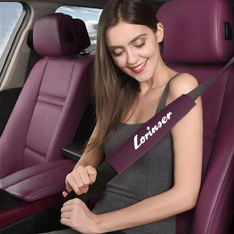 

Car Seat belt shoulder protector for Lorinser Mercedes Benz LS560MX LX MS500L VS MS500 W203 W204 W210 W211 W205 Accessories