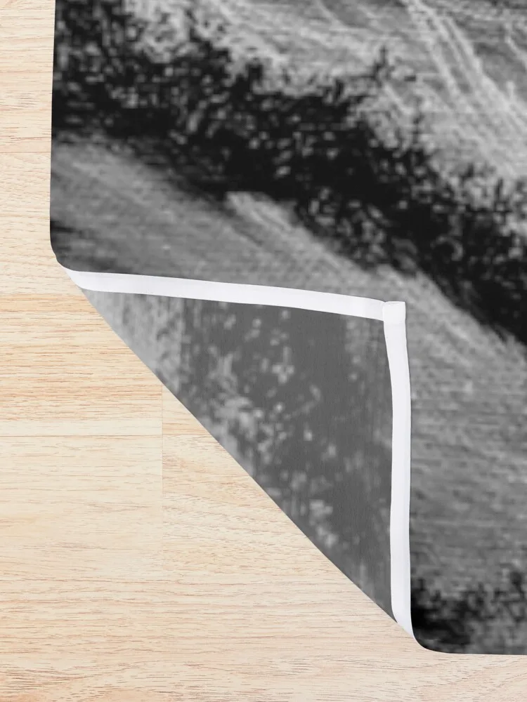 Черно-белая травяная занавеска для душа