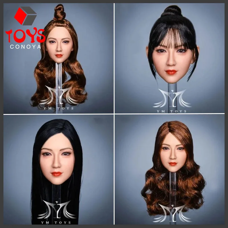 YMTOYS YMT042 1/6 женский солдат Милая девушка волосы посадка голова резьба модель подходит 12 дюймов экшн-фигурки тела