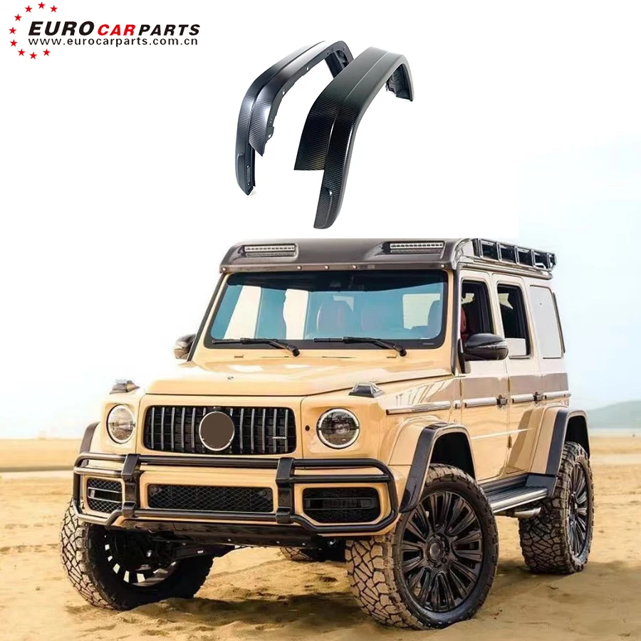 Фото G Class W464 Off Road Dry Carbon Over Fender G500 G63 G550 4X4 W464 W463A 2018-2023 Новый стиль Карбоновые детали для автоматического расширения крыла №1