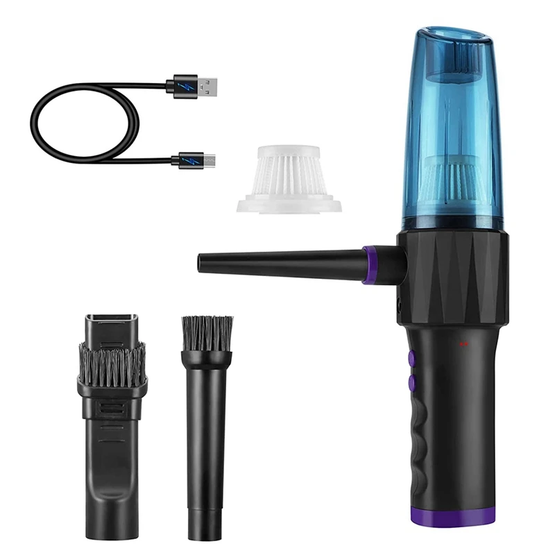 

Compressed Air Duster 2-In-1 Vacuum,10000Mah Rechargeable,8000Pa/60000RPM Replaces Compressed Air Cans For Car Duster