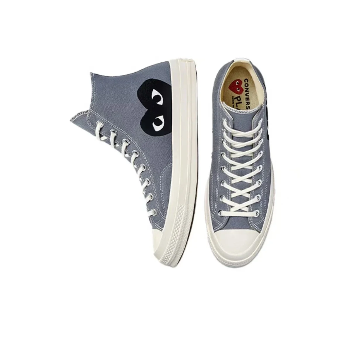 Фото Converse 1970-х годов Chuck Taylor All Star Hi X CDG Мужская и женская обувь для скейтбординга Высокие уличные кроссовки №4