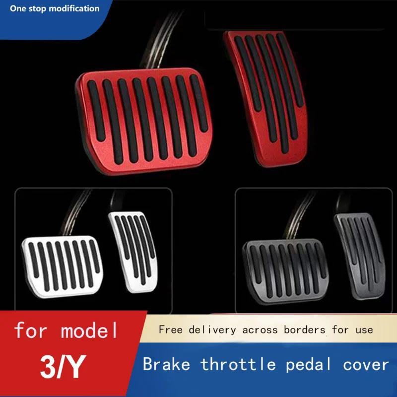 

Накладки на педали Tesla Model3 для 2019-2021 годов, аксессуары, металлическая подставка для педалей акселератора, модель Tesla Three ModelY