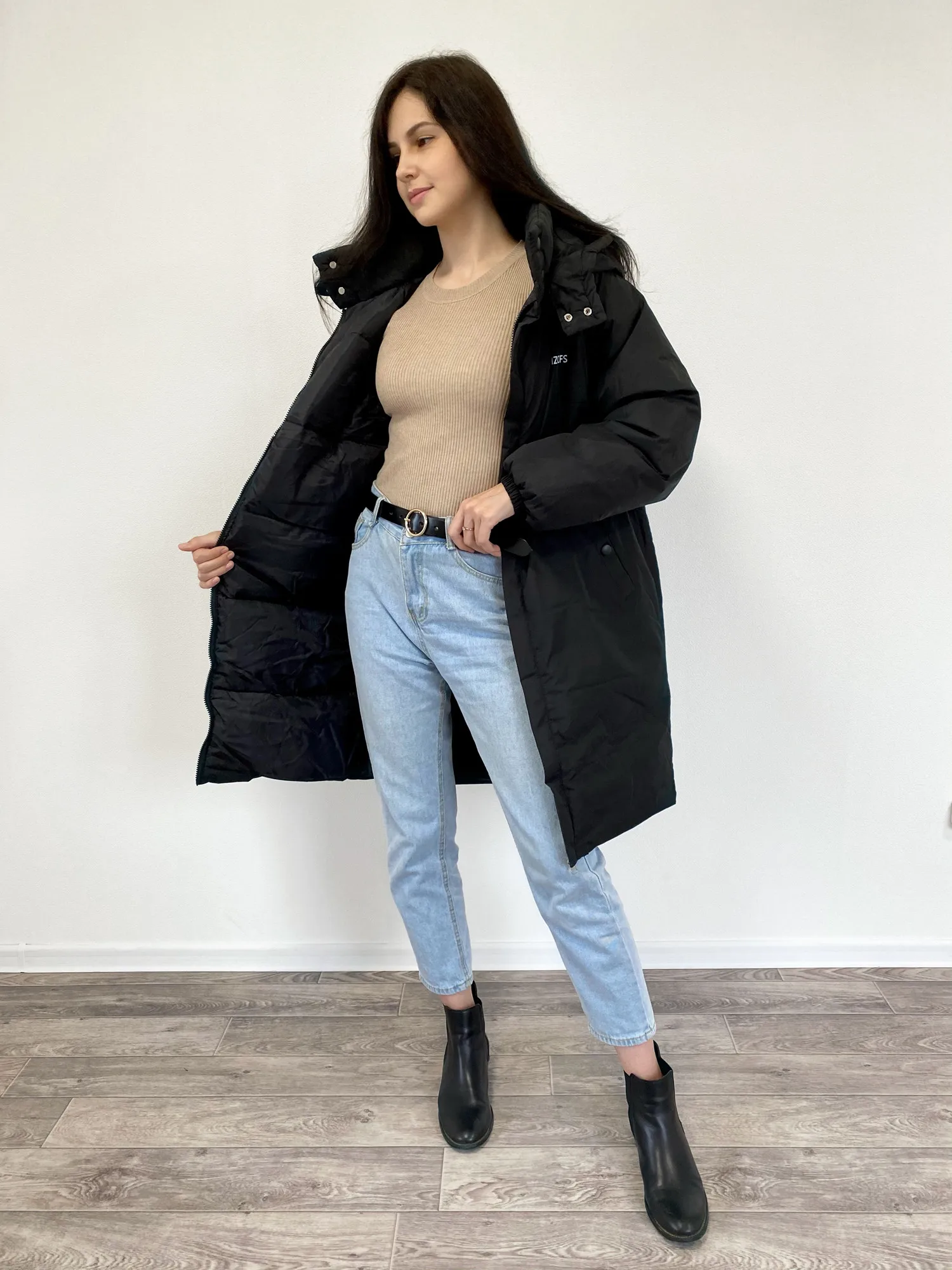 Mid-Length Cotton-Padded Jacket 2022 New Coat Women's Winter Korean Sports Style Cotton-Padded Jacket Parker