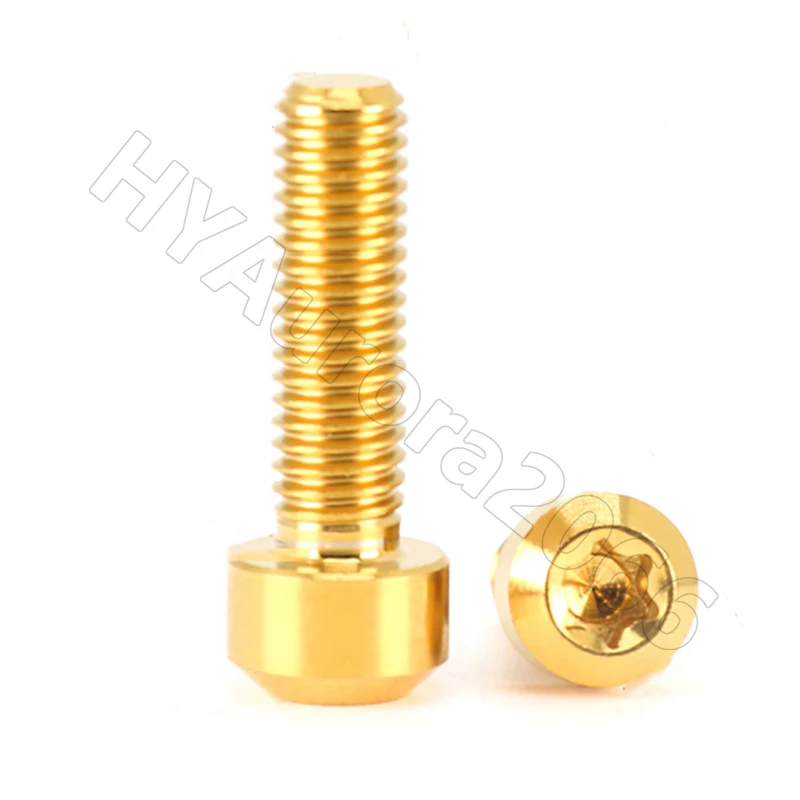 

Титановый винт Torx GR5 T25 T30 с анодированной красочной головкой M4 M5 M6 M8 для велосипедного дискового тормоза, обновление аэрокосмического класса