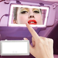 car automobile sun visor mirror led makeup sun shading cosmetic driving vanity mirror make up mirror tool
