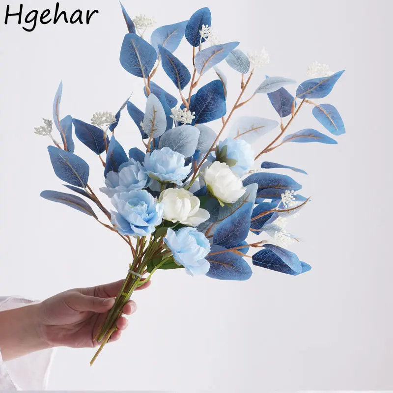 

Artificial Flower Bouquet for Party Banquet Wedding Decoration DIY Fake Flowers Living Room Home Decor Festive Supplies Modern