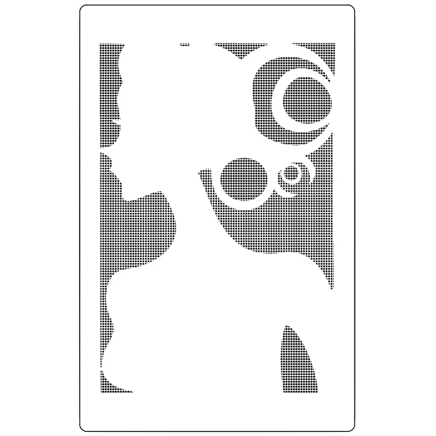 Полый шаблон для самостоятельного рисования с изображением девушки инструмент