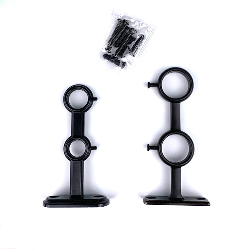 

Curtain Rod Holder Double Rod Brackets Hooks For Living Room Bedroom Curtain Rod
