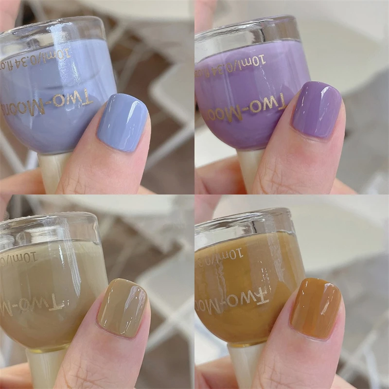 

Осенний Моранди лак для ногтей три разведки не выдерживает быстрая сушка обычный без лампы лак для ногтей УФ водонепроницаемый не испечь Na