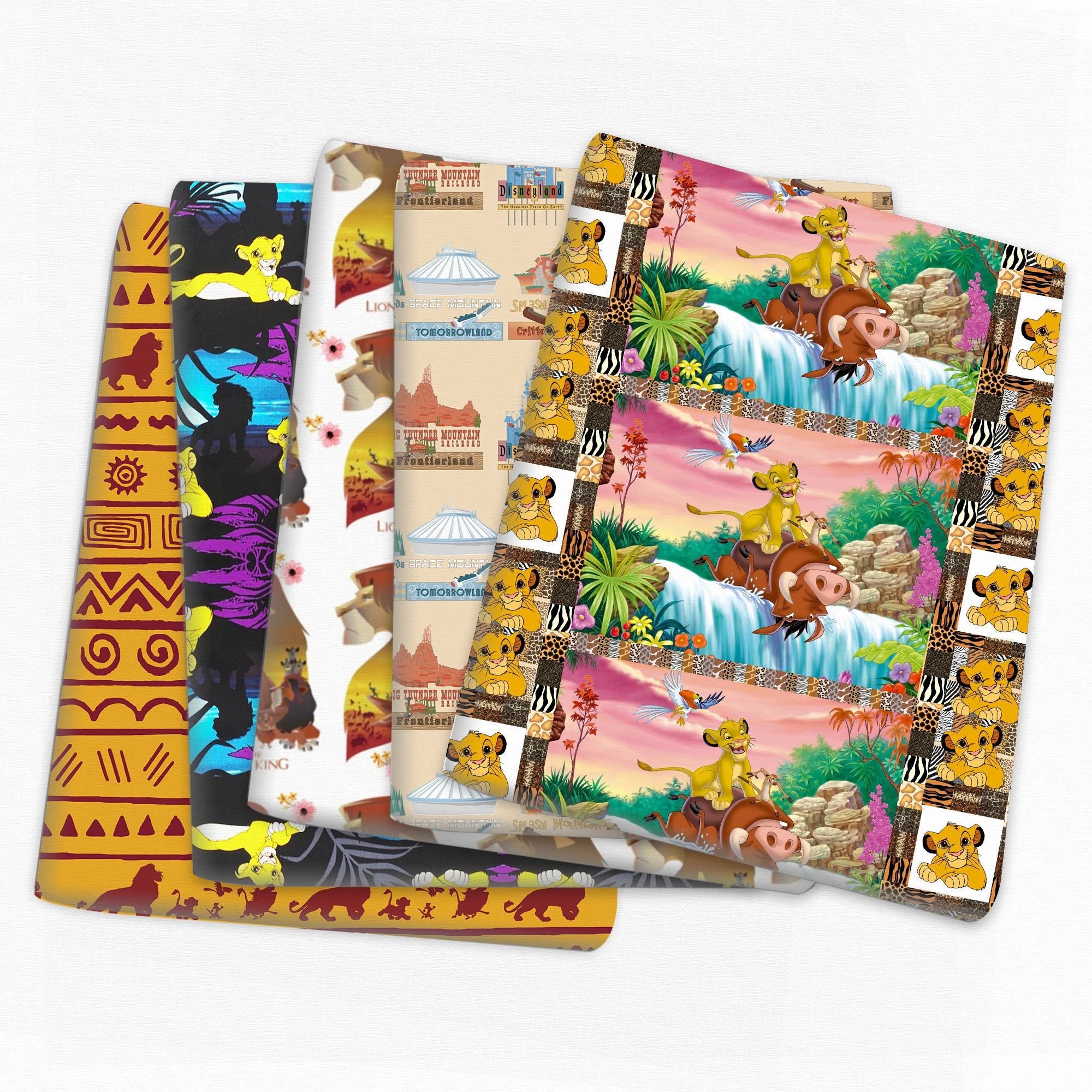 

Ткань для шитья «Король Лев» Disney, Полиэстеровая 100% хлопчатобумажная ткань для квилтинга, рукоделия, рукоделие «сделай сам»