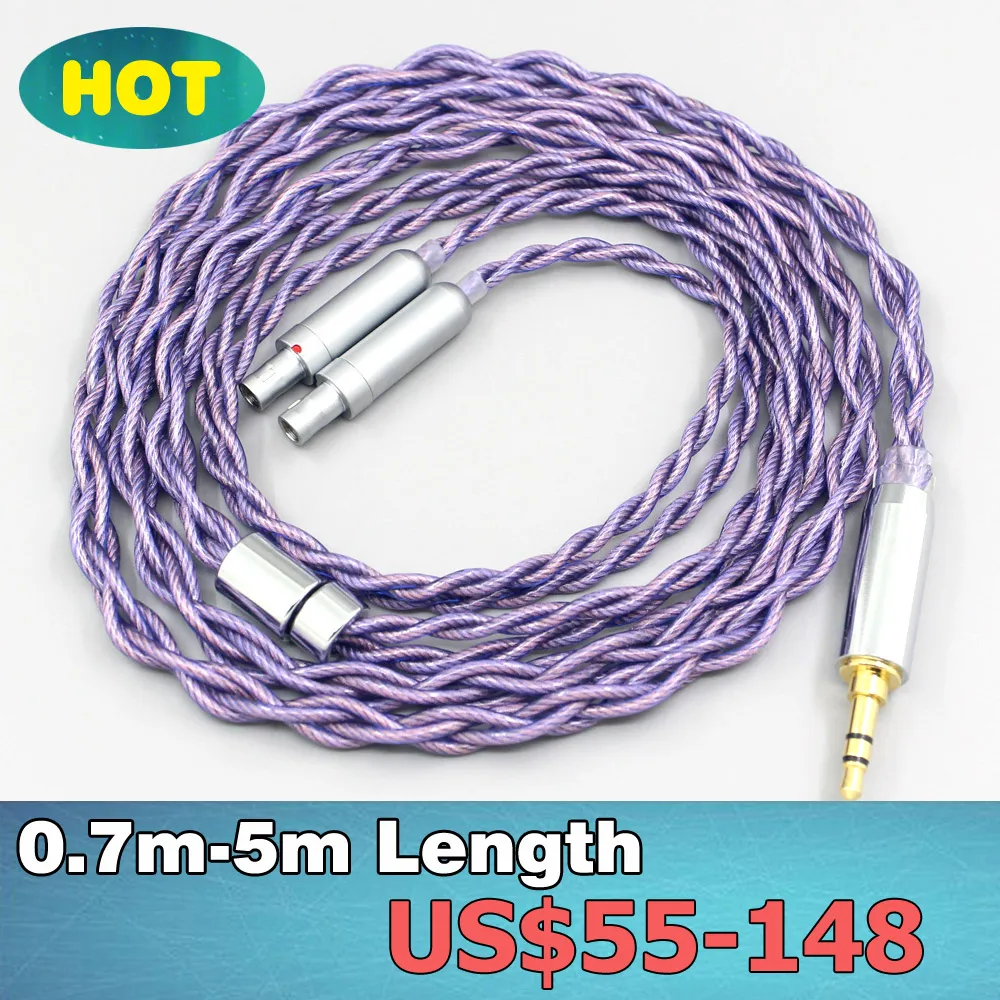 

Type2 1.8mm 140 cores litz 7N OCC Headphone Earphone Cable For Sennheiser HD800 HD800s HD820s HD820 Dharma D1000 LN007877