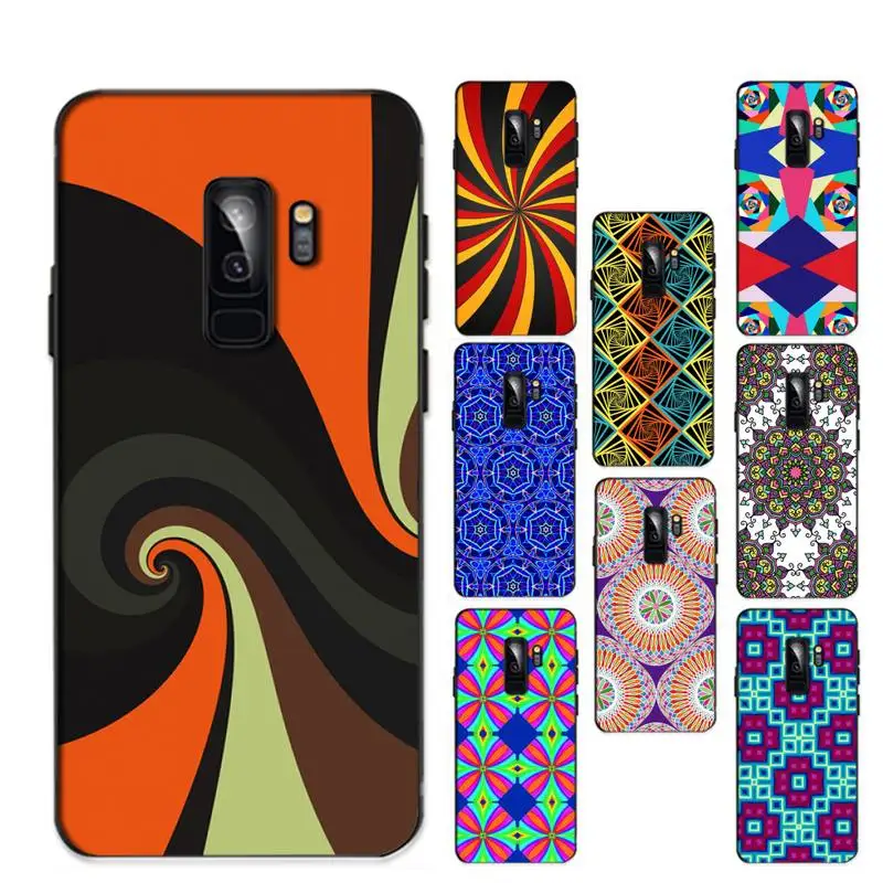 

Geometric Swirl Art Pattern Phone Case for Samsung S20 lite S21 S10 S9 plus for Redmi Note8 9pro for Huawei Y6 cover