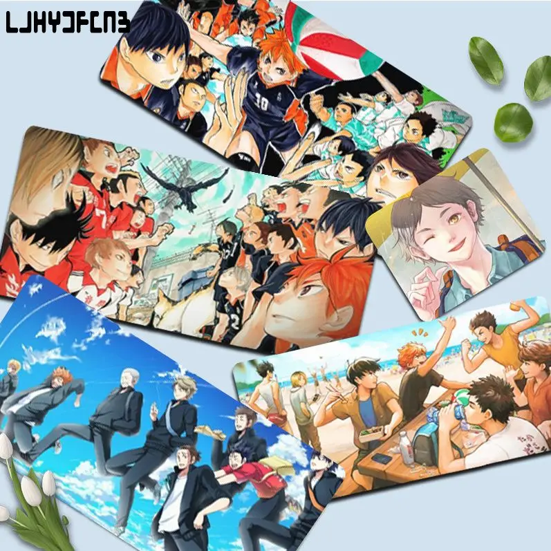 

LJHYDFCNB Haikyuu Mousepad girl pad Keyboards Mat Rubber Gaming mousepad Desk Mat Size for large Edge Locking Game Keyboard Pad