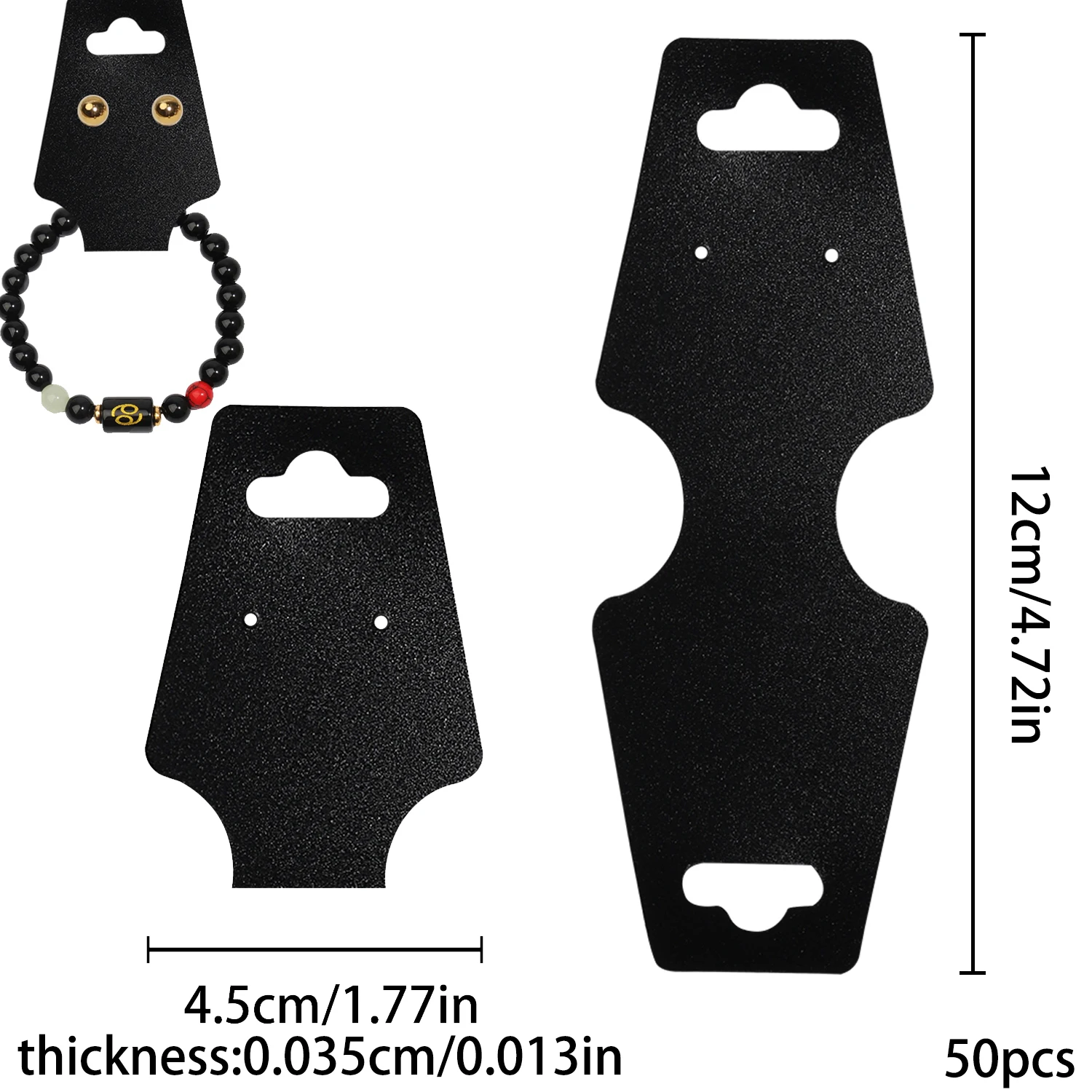 

50 шт., картонные подвесные бирки для ювелирных изделий