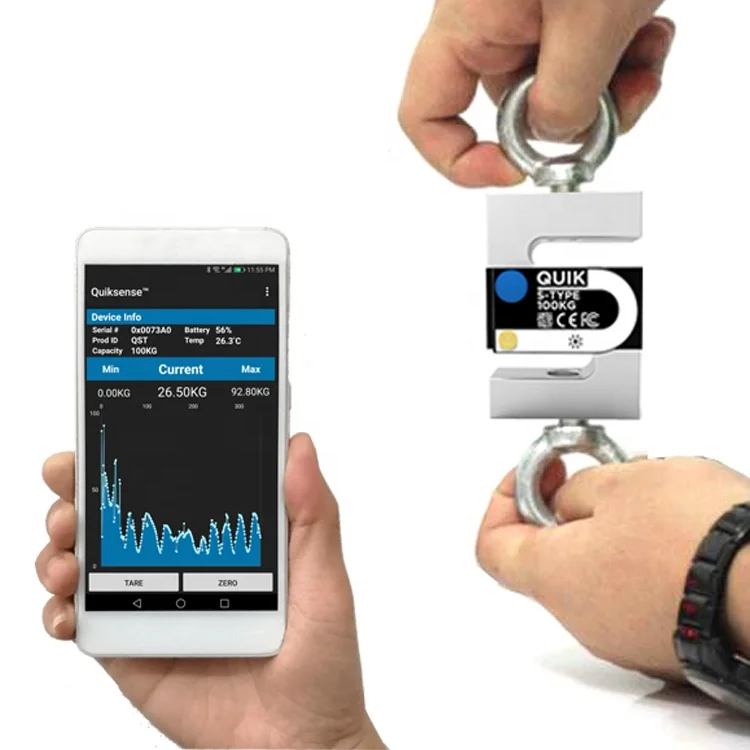 

QST100 Cell phone or tablet connected BT load cell wireless load cell sensor