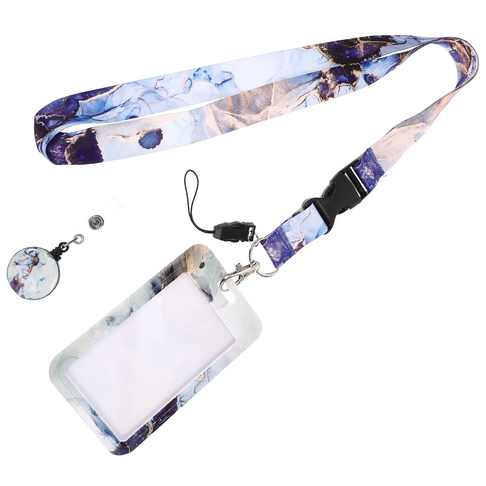 

ID Card Holder Name Badge Horizontal Sleeve Credit Protection Sleeves Plastic Business Office Clip For pass