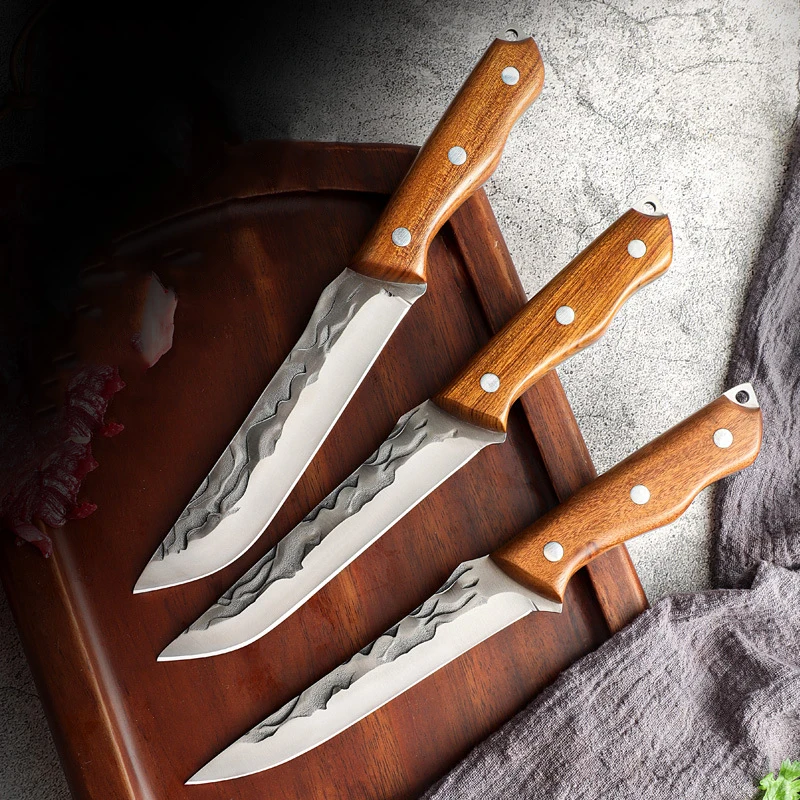 

Handmade Forged Boning Knives Kitchen Chef Cleaver Cutter Butcher Fruits Fish Meat Cutting Filleting Tools