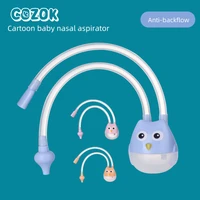 cozok baby nasal aspirator mouth suction cartoon kids snot cleaner anti backflow newborn catheter unobstructed nose aspirator
