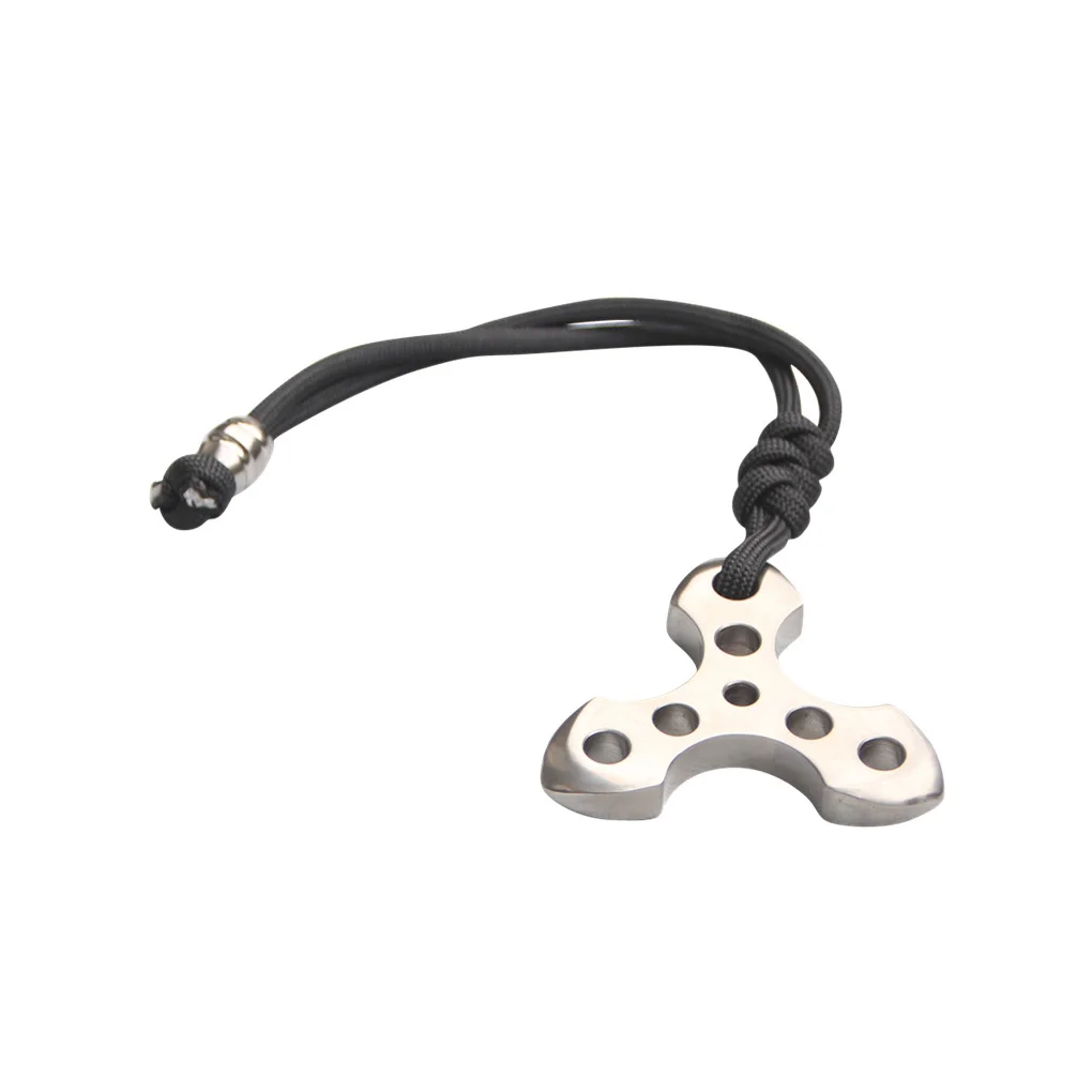 

Camping Titanium Triangular Keychain Pocket Small Multitool Keyring Survival Emergency EDC Pendant Hiking Gadget