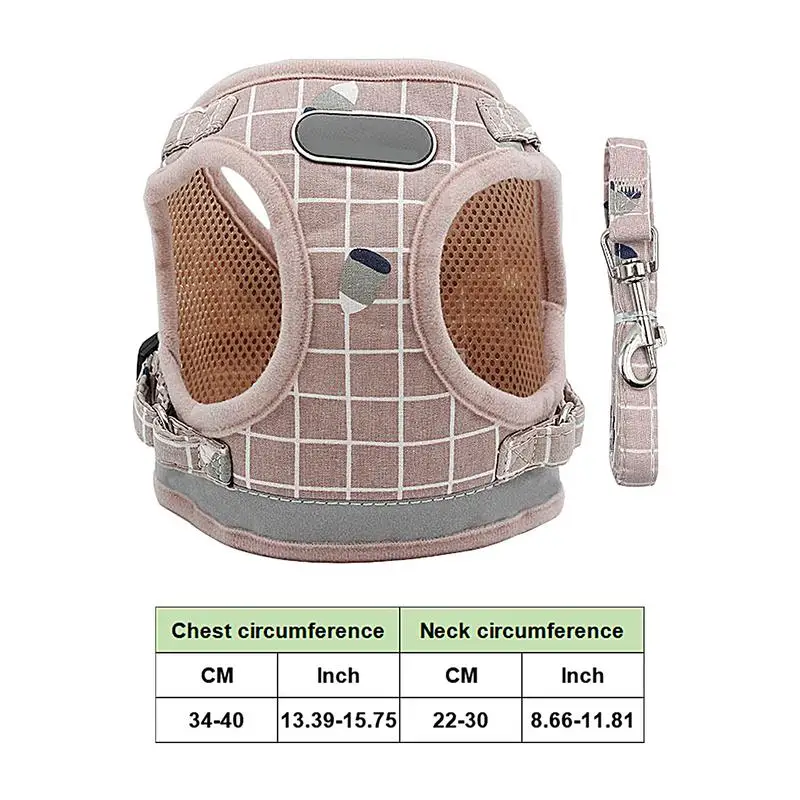 Нагрудный ремень для кошек мягкий регулируемый без тяги дышащая сетка погоды