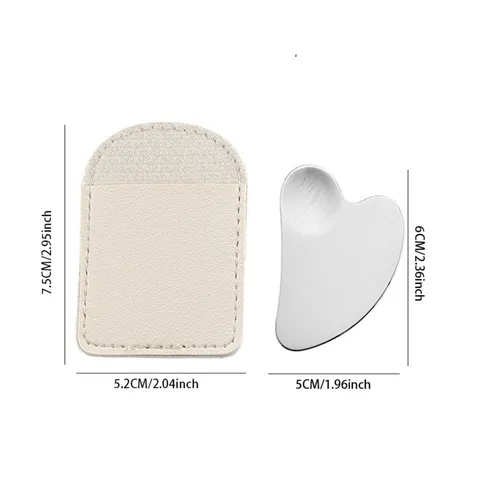 Скребок Гуа Ша из нержавеющей стали сердце