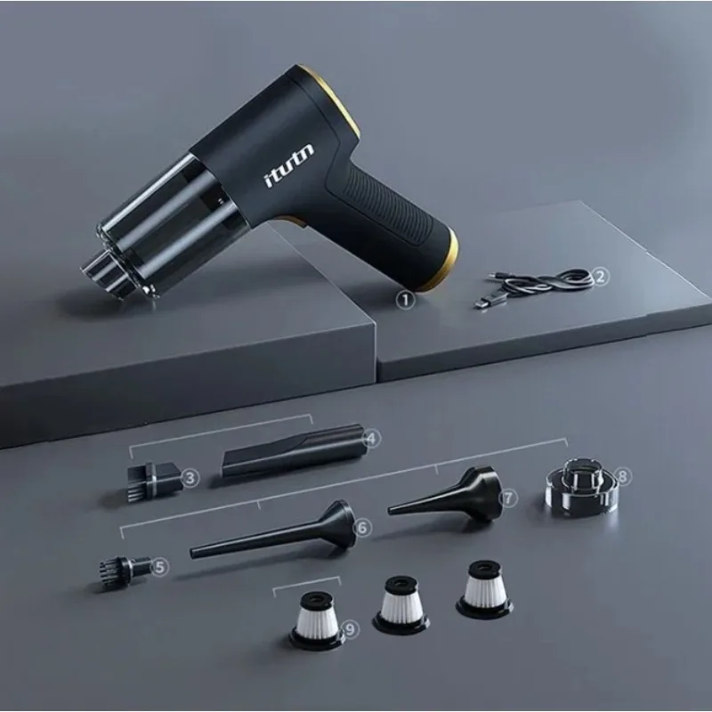 

Портативный автомобильный мини-пылесос, мощная Очищающая машина, Мощное всасывание, бытовая техника, Ручной беспроводной автомобильный пылесос