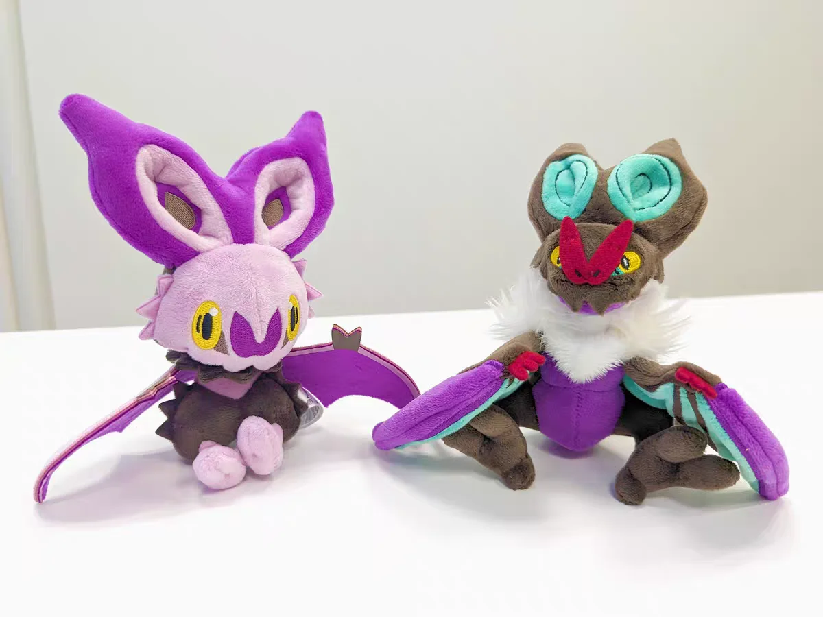 Фото Японская серия плюшевых игрушек Pokemon Fit Series Flying Type: Нойбат, Онбарн, Ноиверн. Подарок для детей на день рождения или Рождество. №1