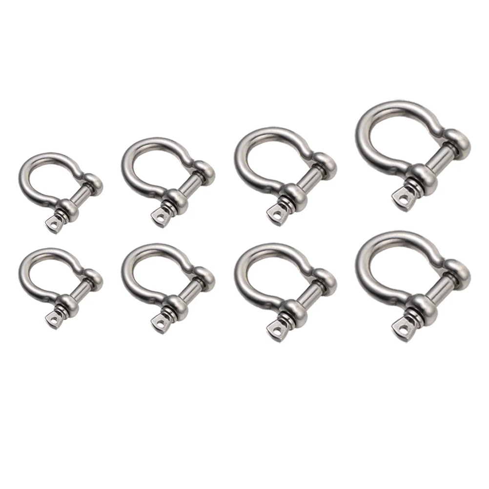 

Bow Buckle Shackle Lifting Horseshoe Shaped Shackles Sturdy Stainless Steel Metal