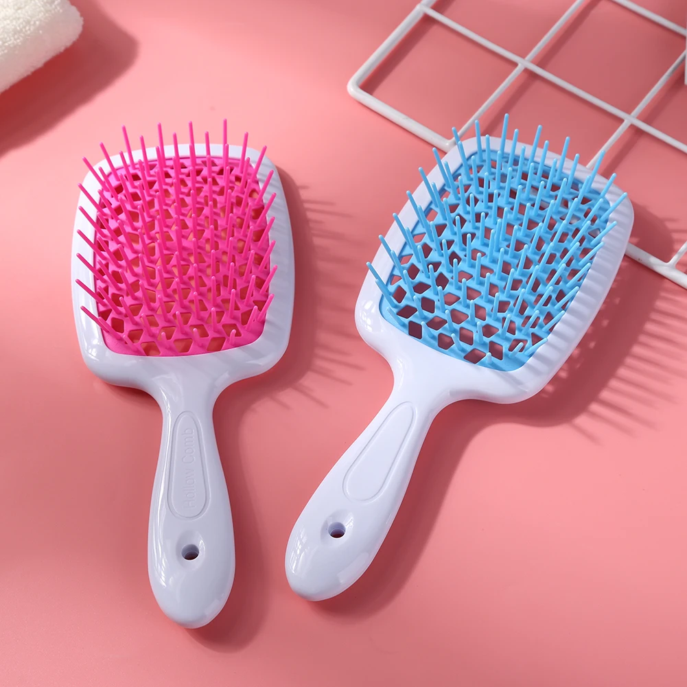 

Female Wide Teeth Air Cushion Combs Women Scalp Massage Hair Wet And Dry Brush Curly Hair Fluffy Styling Brush