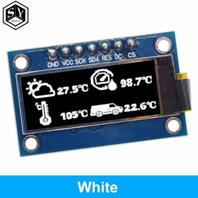 

SSD1306 7PIN 0.91 inch 128x32 SPI OLED Module 0.91" OLED Display Module White Blue OLED Screen Board For Arduino