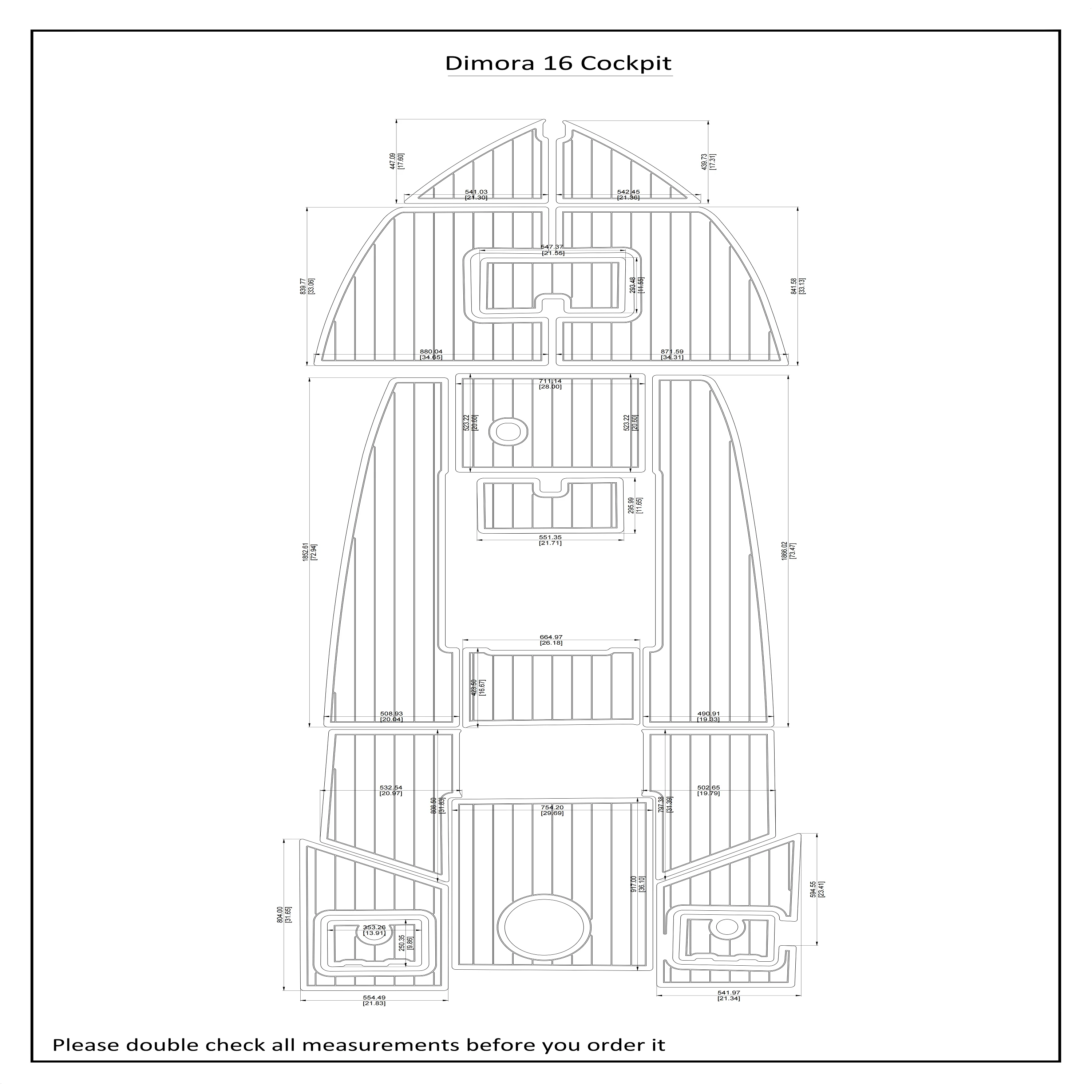 

Dimora 16 кабина лодка EVA искусственный Тиковый напольный коврик