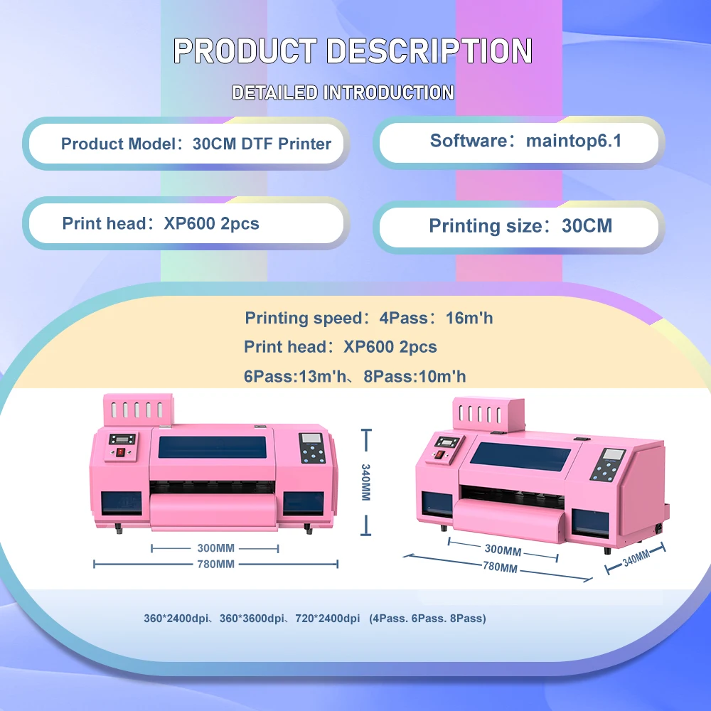 Принтер OYfame 33 см DTF принтер dtf A3 для Epson XP600 устройство нанесения прямой печати на