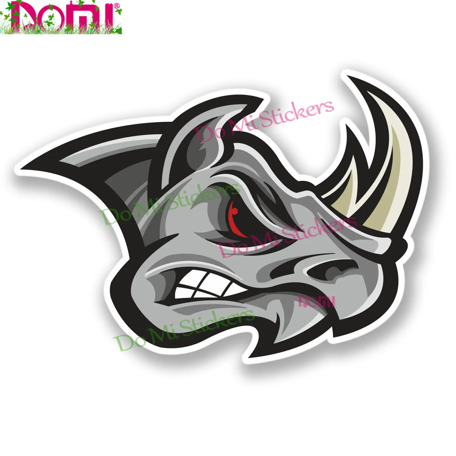 Стикер DOMI Rhino для автомобиля велосипеда IPad ноутбука переводная картинка