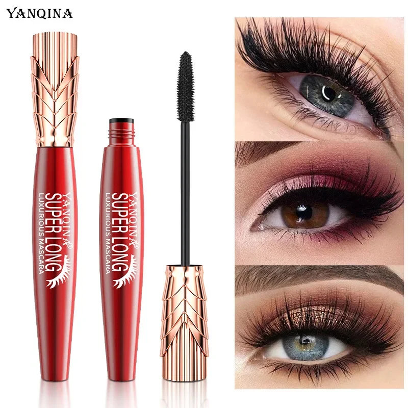 

YANQINA Crown Mascara Lengthening Thick Curly Waterproof Mascara 24h Lasting No Fading New Product Hot Selling 4D Mascara 10ml