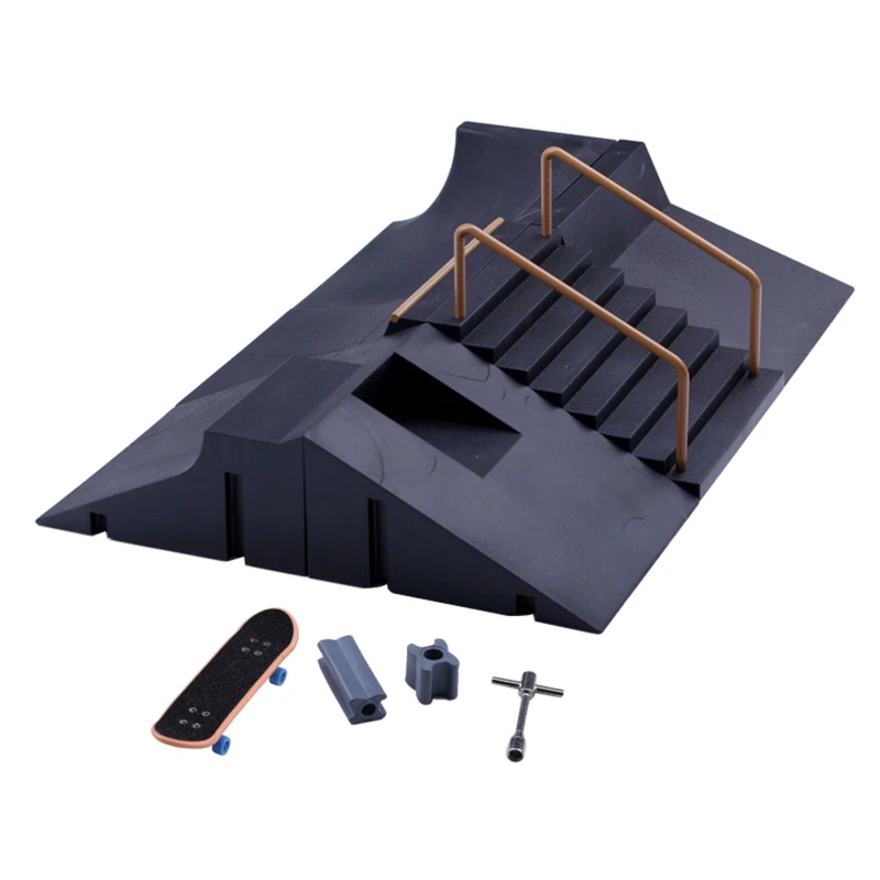

Children Fingerboard Skate Ramp Parts Set Toys Park Training Board Outdoor Games Relieve Boredom Supplies